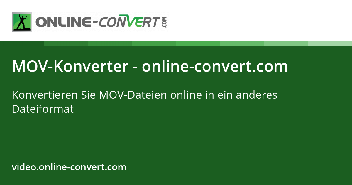 MOV converter - online-convert.com