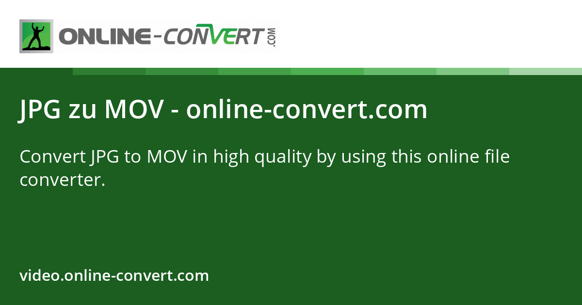 JPG zu MOV - online-convert.com