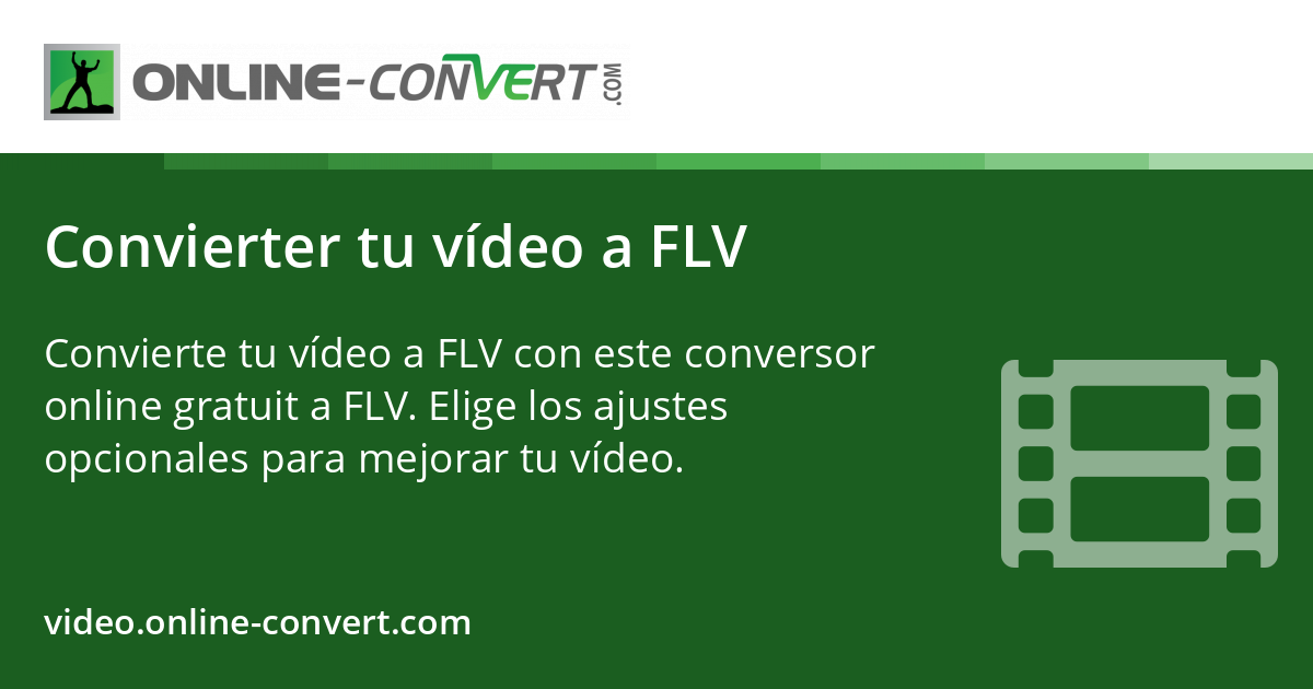Convierter tu vídeo a FLV