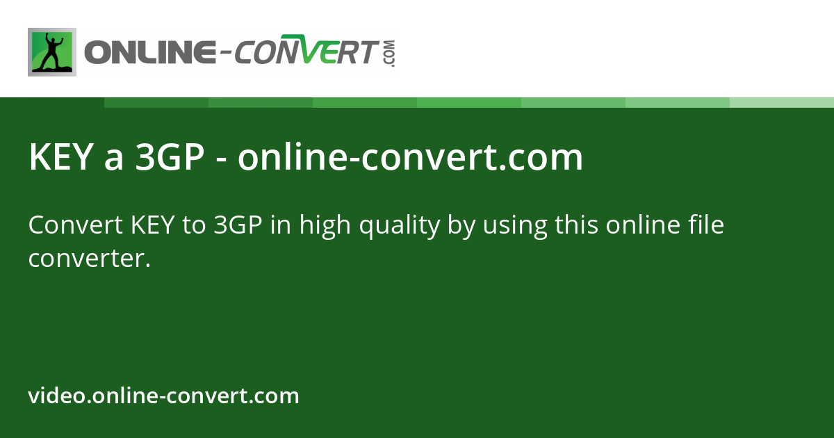 KEY a 3GP - online-convert.com