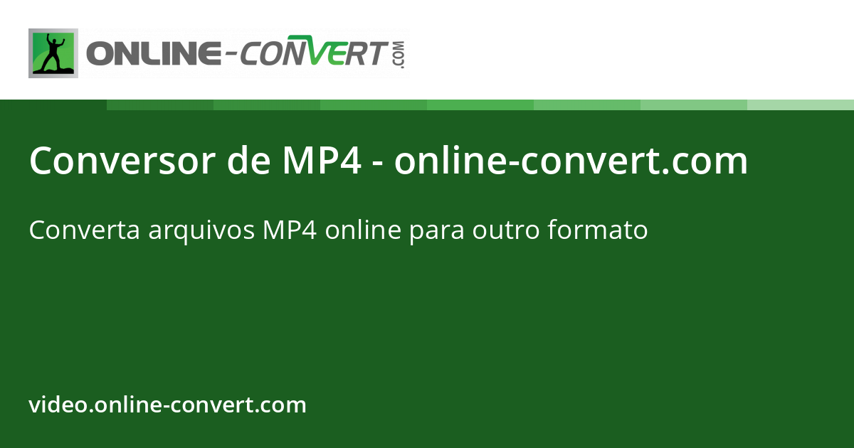 Conversor MP4 - online-convert.com
