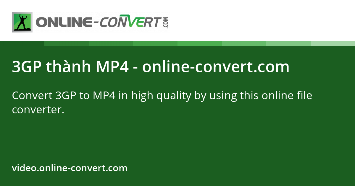 3GP sang MP4 - online-convert.com