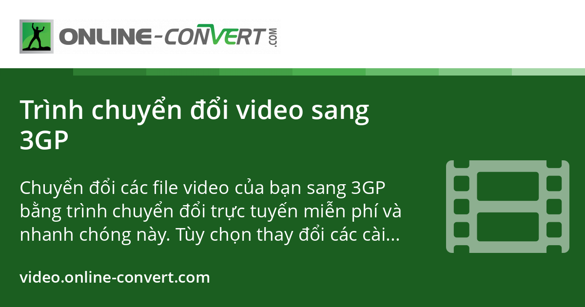 Trình chuyển đổi video sang 3GP